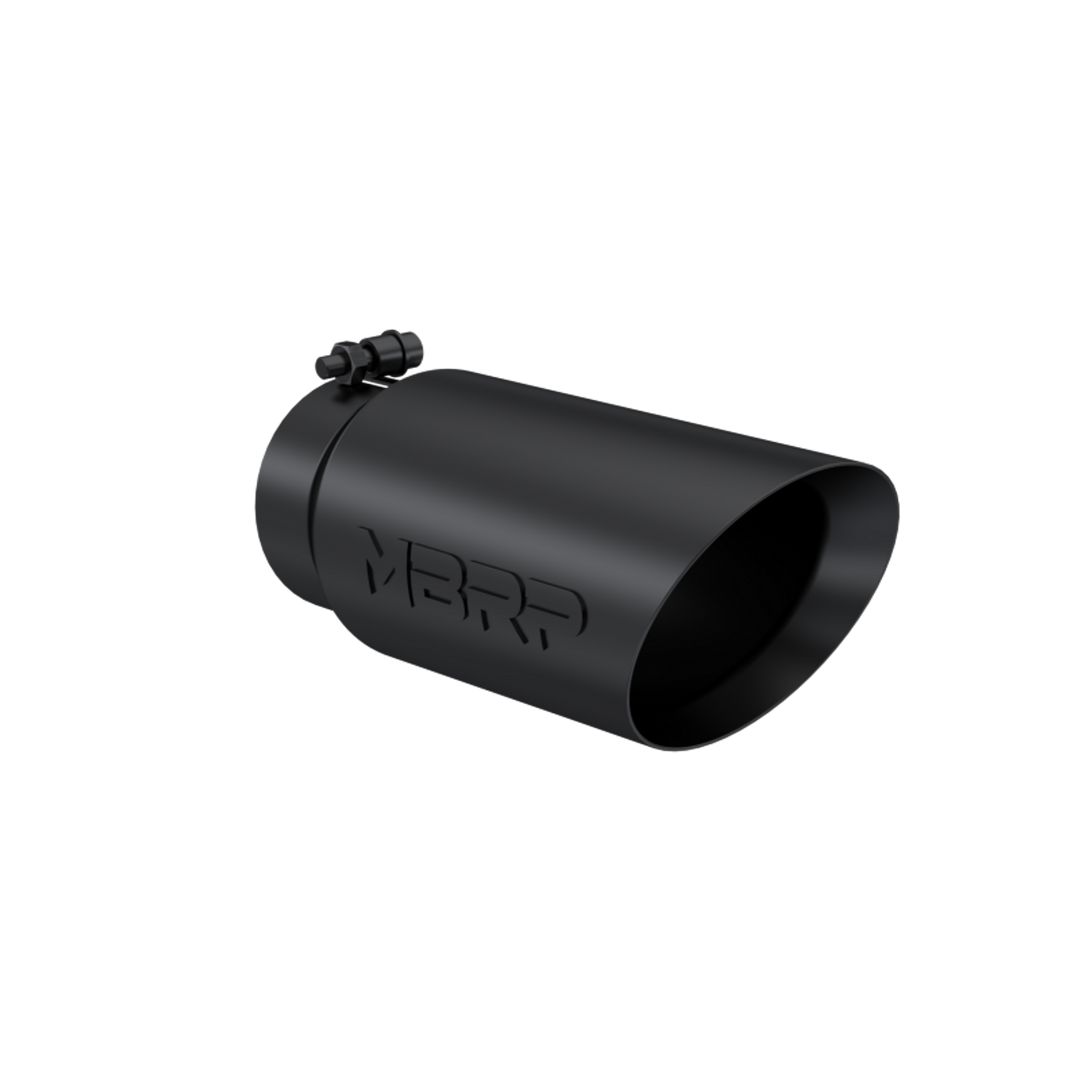 MBRP BLACK ANGLED DUAL WALLED 4" INLET 5" OUTLET