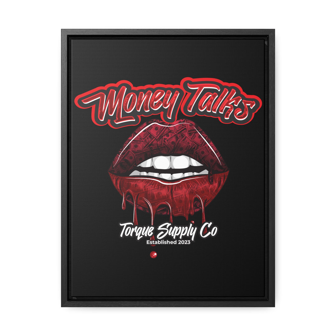 Money Talks Wall Canvas - Torque Supply Co