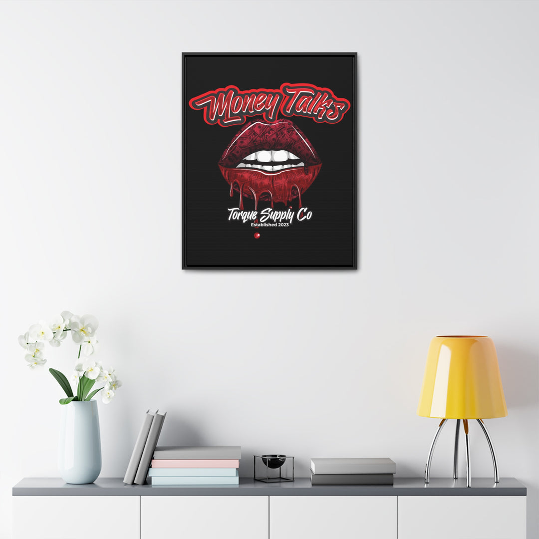 Money Talks Wall Canvas - Torque Supply Co