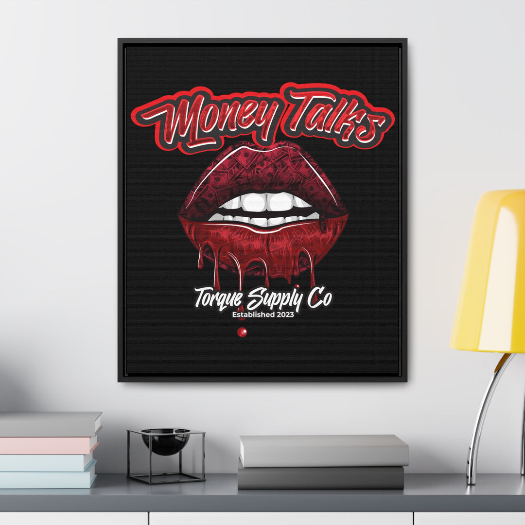 Money Talks Wall Canvas - Torque Supply Co