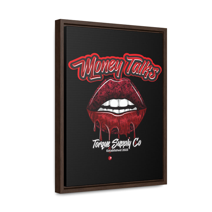 Money Talks Wall Canvas - Torque Supply Co