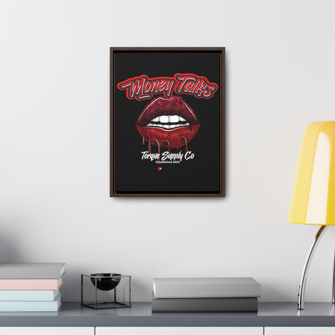 Money Talks Wall Canvas - Torque Supply Co