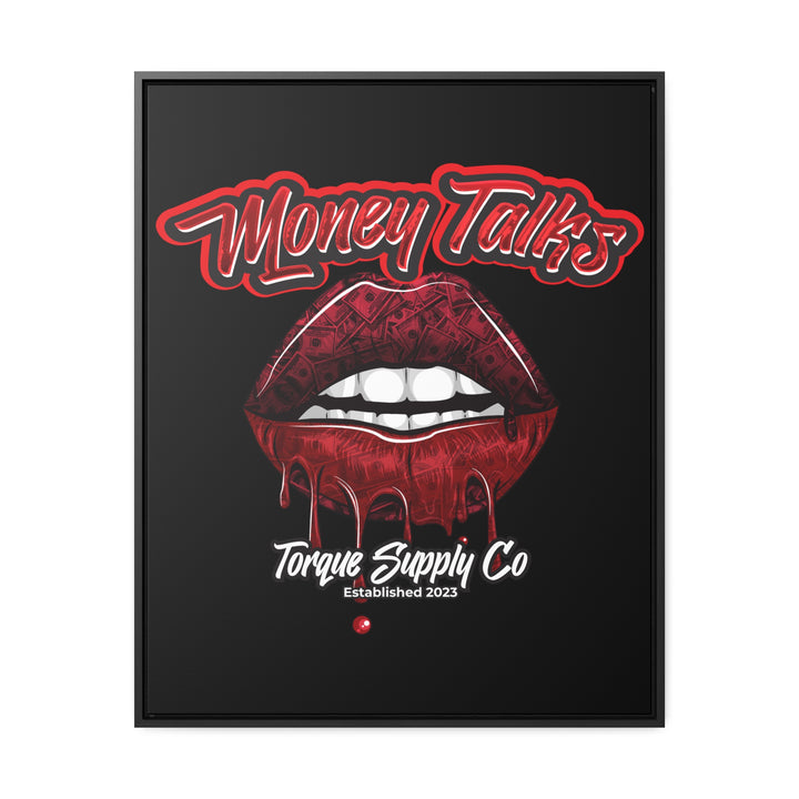 Money Talks Wall Canvas - Torque Supply Co