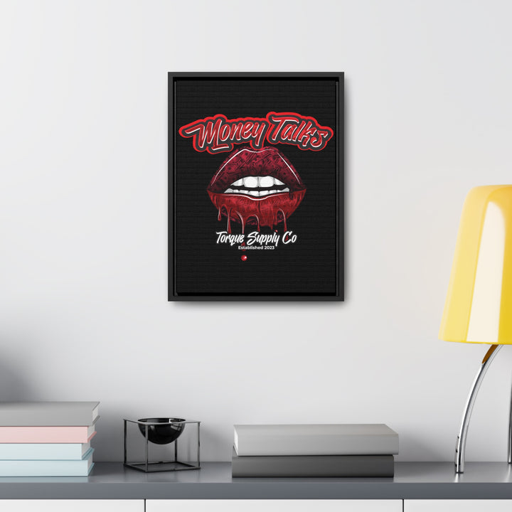 Money Talks Wall Canvas - Torque Supply Co