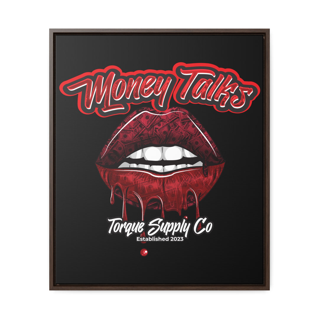 Money Talks Wall Canvas - Torque Supply Co