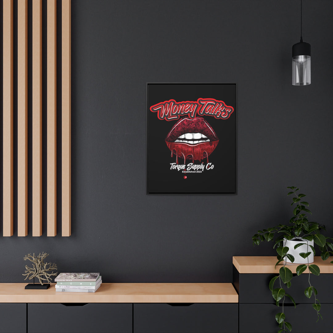 Money Talks Wall Canvas - Torque Supply Co