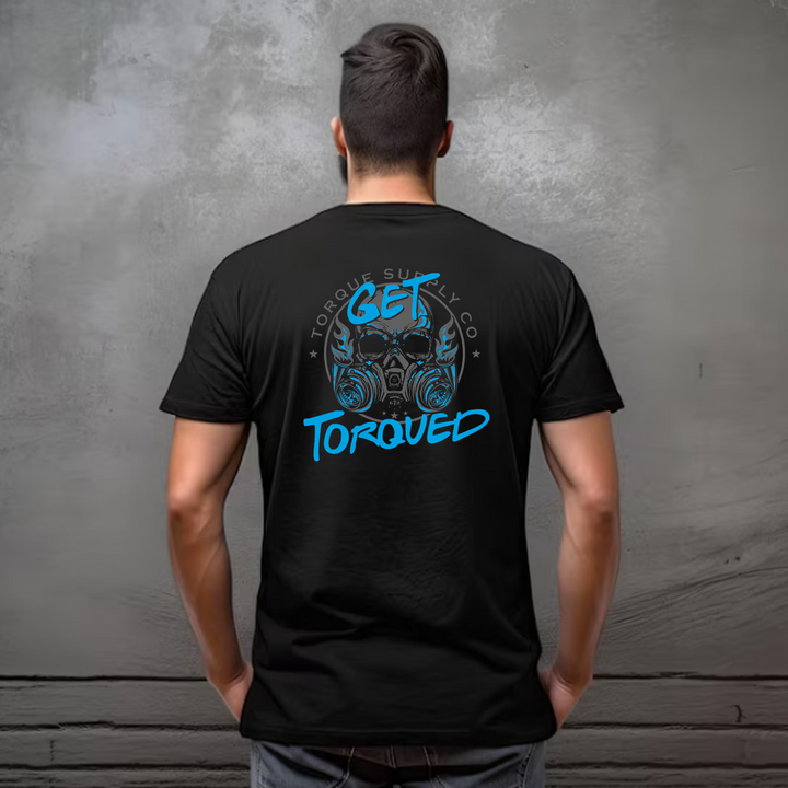 "Get Torqued" Blue Logo T-Shirt