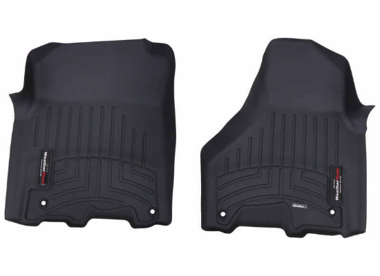 WEATHERTECH DIGITALFIT FRONT FLOOR MATS (BLACK) DODGE RAM (CREW/ MEGA CAB) 2012-2018