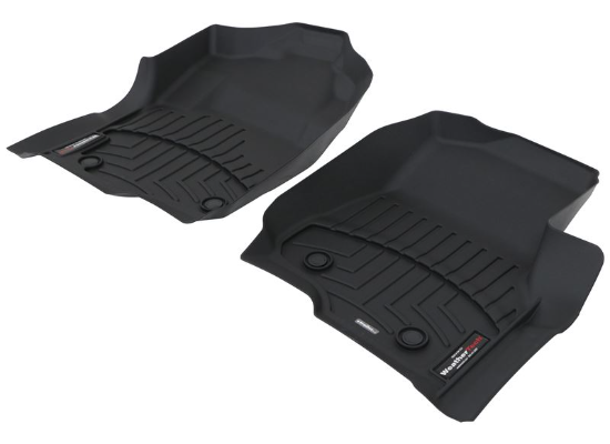 WEATHERTECH FRONT DIGITALFIT FLOOR MATS 2 PIECE (BLACK) FORD SUPER DUTY 2017-2022