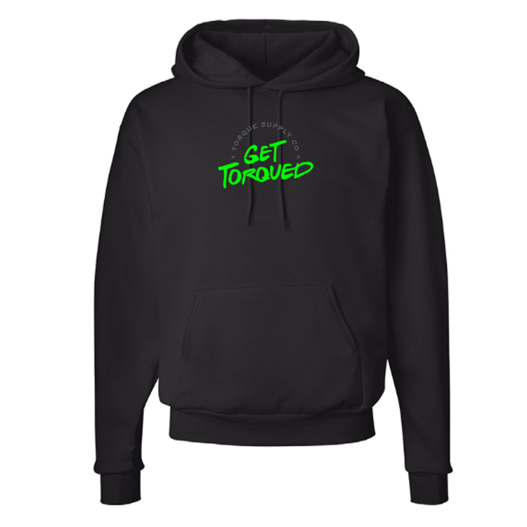 Limited Edition "Get Torqued" Green Logo Hoodie