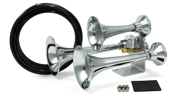 OUTLAW 232 TRAIN HORN KIT (CHROME) - Torque Supply Co