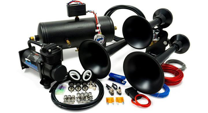 OUTLAW 232 TRAIN HORN KIT (BLACK) - Torque Supply Co