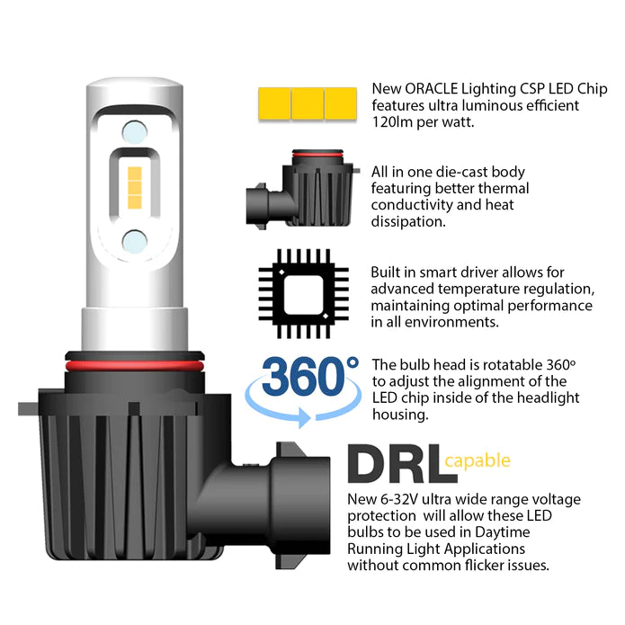 ORACLE H13 LED 4000+ LUMEN HEADLIGHT CONVERSION - Torque Supply Co