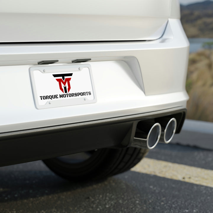 White Torque License Plate - Torque Supply Co